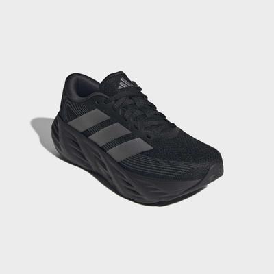 Laufschuh ADIDAS PERFORMANCE "GALAXY 8", Damen, Gr. 38,5, core schwarz, iron metallic, carbon, Synthetik, Textil, Schuhe Laufschuh, für mehr Dämpfung