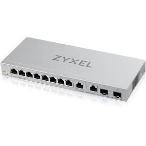 ZyXEL Switch Multi-Gigabit, XGS1210-12 - V2, managed, 10-Port, 8x 1 Gbit/s & 2x 2,5 Gbit/s, 2x SFP+
