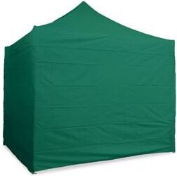 Faltpavillon 3x3m Stahl PREMIUM - 4Stück volle Seitenwände - Weiß