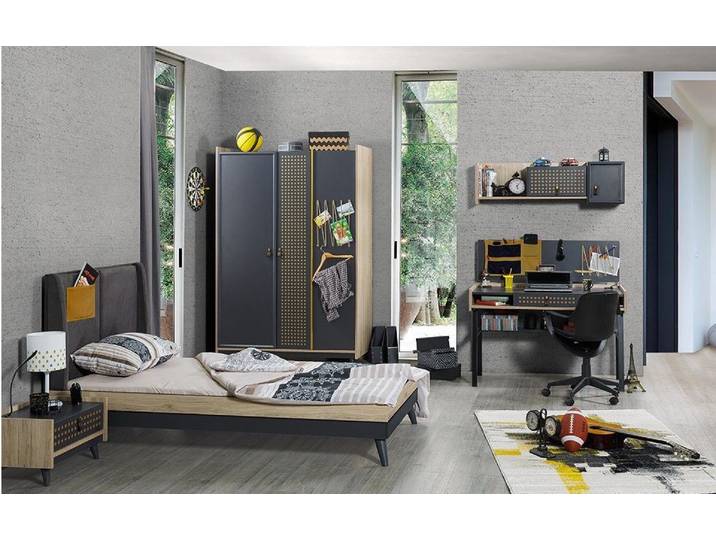 Kapa Möbel Jugendzimmer-Set Dartk Point 4 teilig