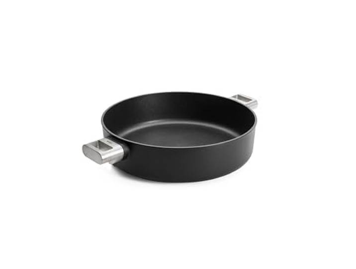 WOLL – Eco Logic QXR Kasserolle Ø 32 cm rund mit 2 Edelstahlgriffen – Aluminiumtopf mit PFAS-freier Diamond-QXR Antihaft – Induktionstopf – Schmortopf – Kochtopf Induktion