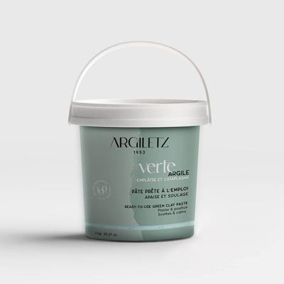 Argiletz Argile Verte Pâte - à l'argile verte, prête l'emploi. pot 1 kg 1000 g Paste