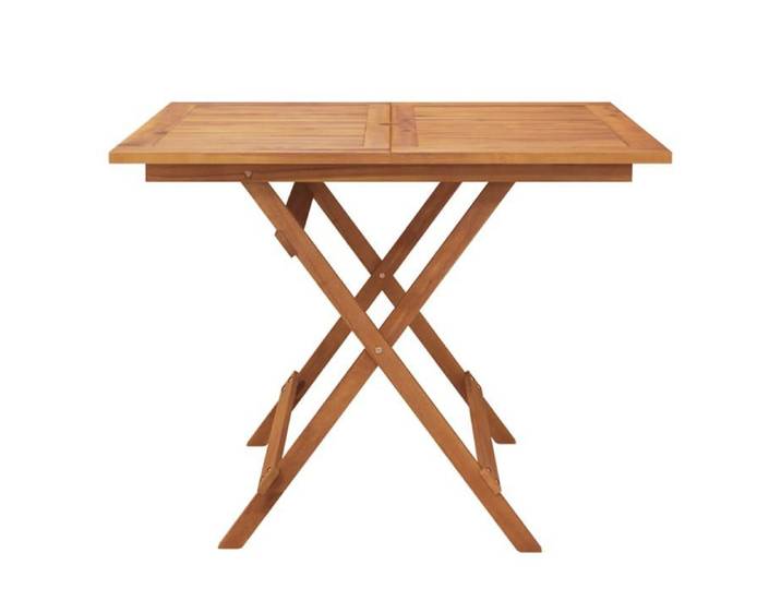 (Summer sales 2025) Table pliable de jardin - vidaxl - 90x90x75 cm - Desgin classique - bois d'acacia solide(1055)