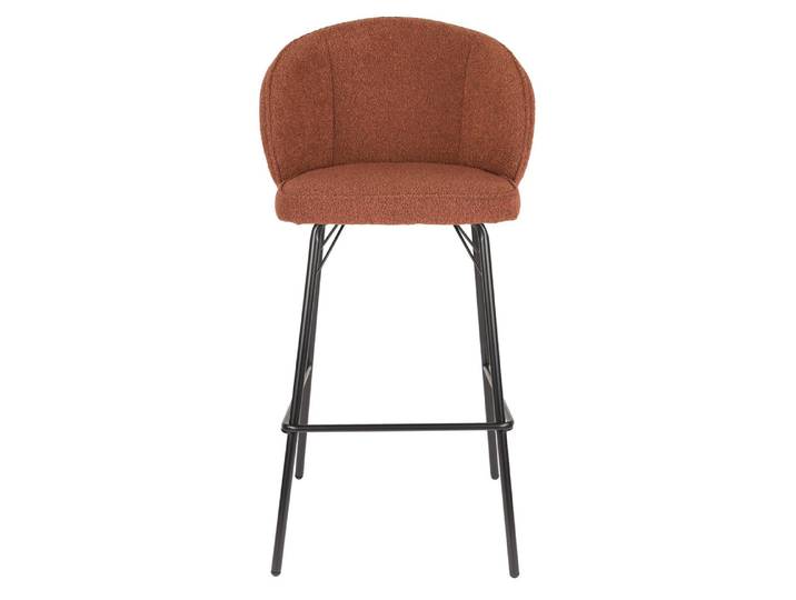 Barhocker Joa 2er-Set – aus Bouclé - Braun - Luxusbetten24