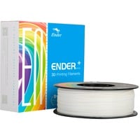 PLA+ Filament White, 3D-Filament 1 kg, 1,75 mm, auf Rolle