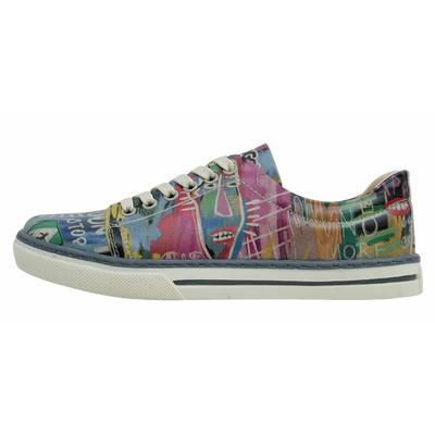 Sneaker DOGO "Classic Schnürsneaker - No More Drama Damen Sneaker, Classic", Damen, Gr. 40, Normalschaft, rot, Lederimitat, Schuhe Sneaker, Handgefertigt
