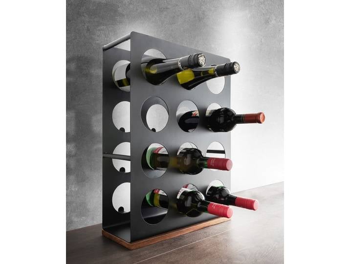 Flaschenregal für 12 Flaschen 'Vino 2' Metall schwarz