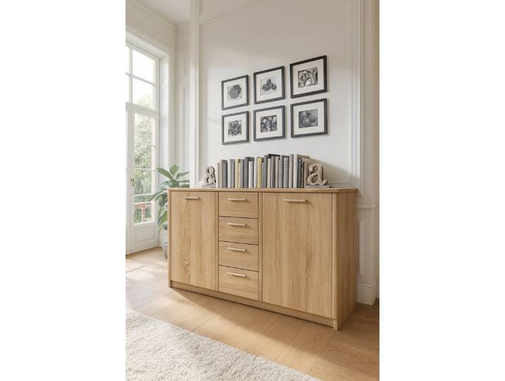 bv-vertrieb Schlafzimmer-Set Senioren-Schlafzimmer Kombination Eiche sonoma