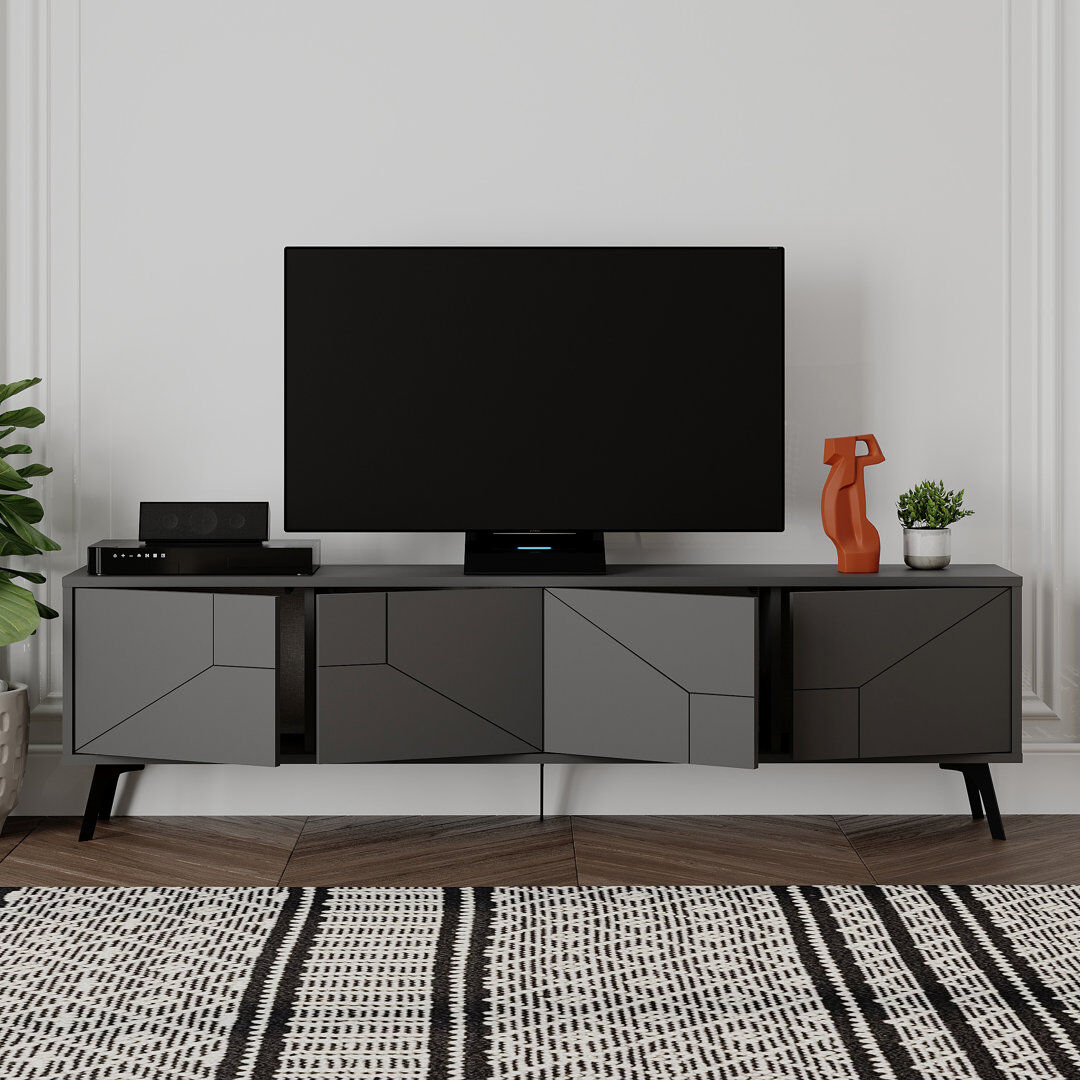 Metro Dune 180cm TV Stand - Modern Design with Ample Storage for TVs up to 65" Anthracite 75"