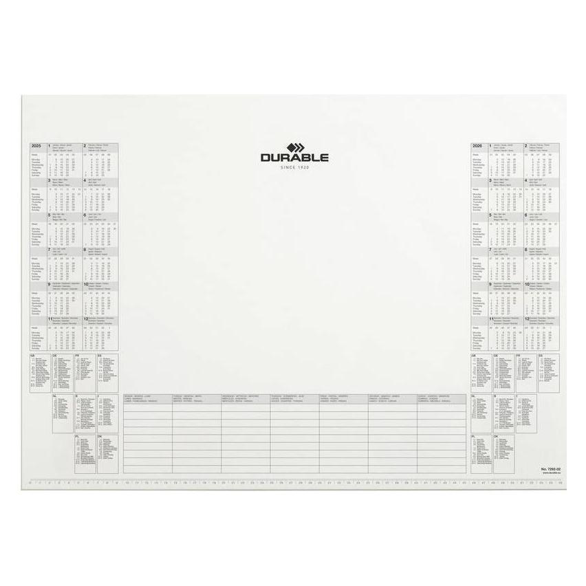 Durable Ersatzblock für Schreibunterlage (57 x 41 cm) (7292-02)