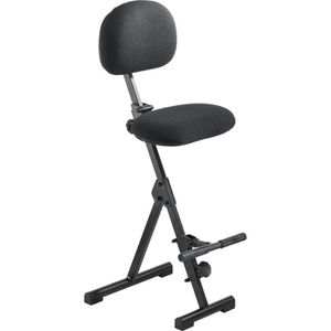 meychair Stehhilfe Futura, AF-SR-ST-AH, mit Rückenlehne, Stoffbezug, schwarz, 54-90 cm