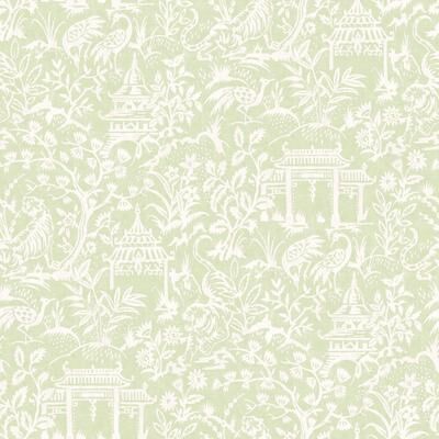 Galerie Wallcoverings Secret Garden Botanical Toile Non-woven Matte Wallpaper Roll