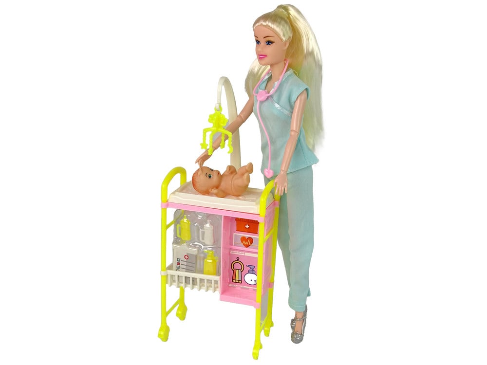 LEAN Toys 15738 Dokterspop met accessoires