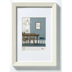 Walther Bilderrahmen Fiorito Holz mit Passepartout Weiss / Normalglas / Floatgla...