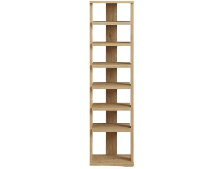 Schuhregal Hylde eiche Holzwerkstoff B 29.6 H 110 cm - Schuhregal