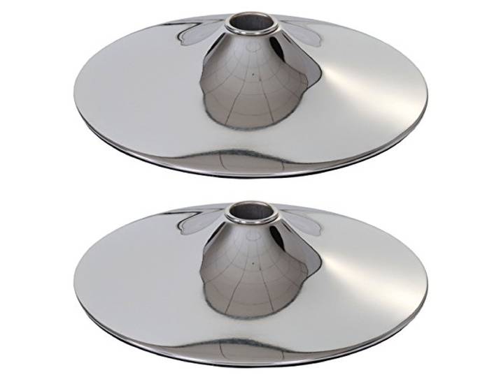 Mendler 2er-Set Fußteller für Barhocker Drehstuhl Esszimmerstuhl - Ø 38,5cm