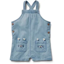 Tchibo - Kinder Chambray-Latzhose - Mädchen - Gr. 98/104 - dunkelblau