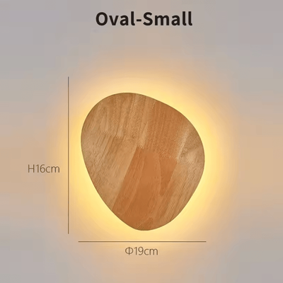 Inspire Curations Nordic Wooden LED Wall Lamp oval 8w