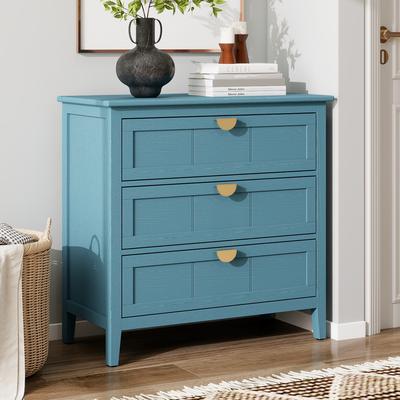 Dovelina 3 Drawer Cabinet Dresser Chest for Living Room