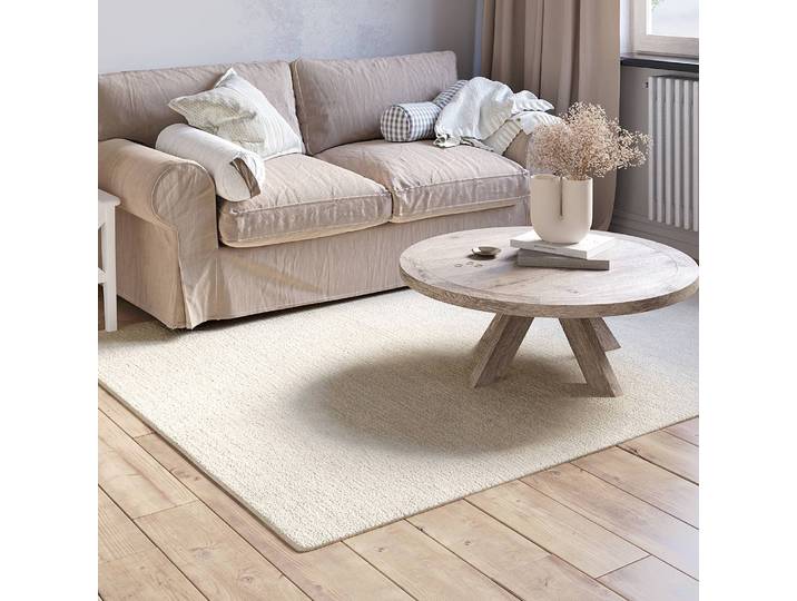 Wollteppich Rana Beige/Beige 200 x 140cm Wolle