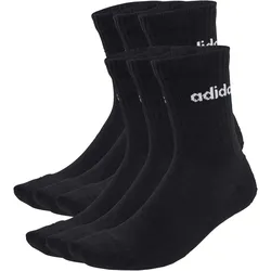 6er Pack adidas Performance Linear Cushioned Crew Socken JL6094 - black/white 34-36