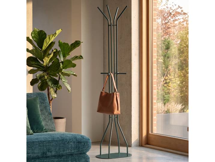 Porte-manteau sur pied 8 patères Aries Bleu