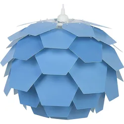 Beliani, Pendelleuchte, Lamp Hängelampe, hängend blau SEGRE (E27)