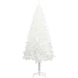 vidaXL Künstlicher Weihnachtsbaum Naturgetreue Nadeln Weiß 240 cm