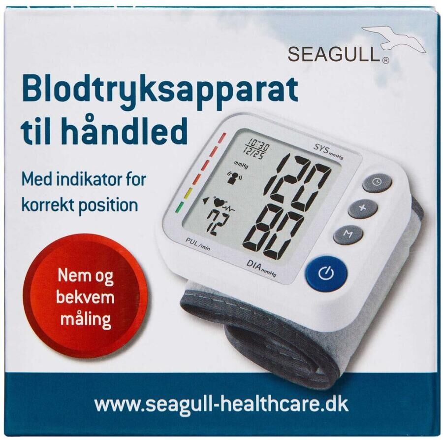 Seagull Blodtryksapparat til håndled Medicinsk udstyr 1 stk