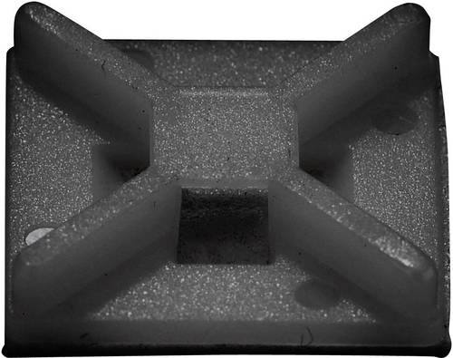 TRU Components Befestigungssockel 541227 4fach einfädeln Schwarz 50St.