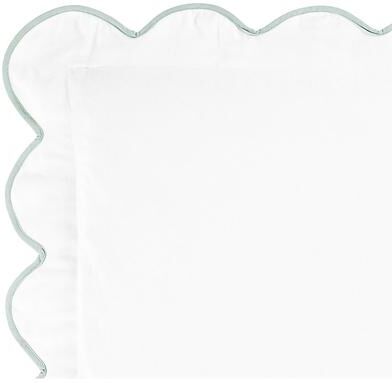 Emma Scalloped Duvet Cover - Spa, Full/Queen - Ballard Designs
