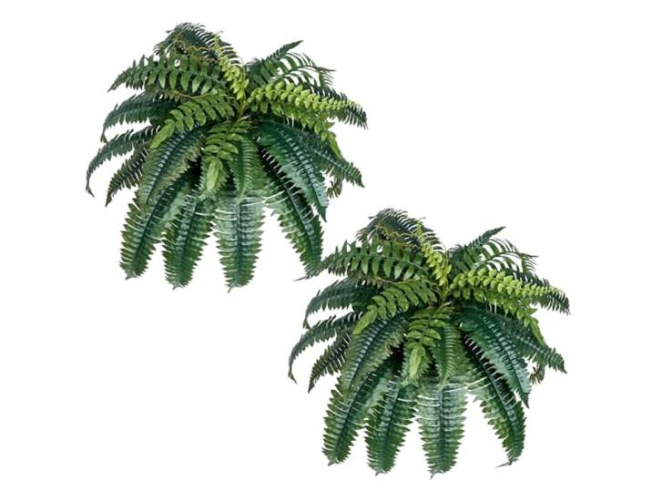 VEVOR Fougère Artificielle\, Lot de 2\, Fausse Fougère de Boston 90-100 cm\, Plante Artificielle Suspendue avec 35 Feuilles\, pour Décoration Intérieur Extérieur\, Maison\, Bureau\, Pot de Fleurs Non Inclus
