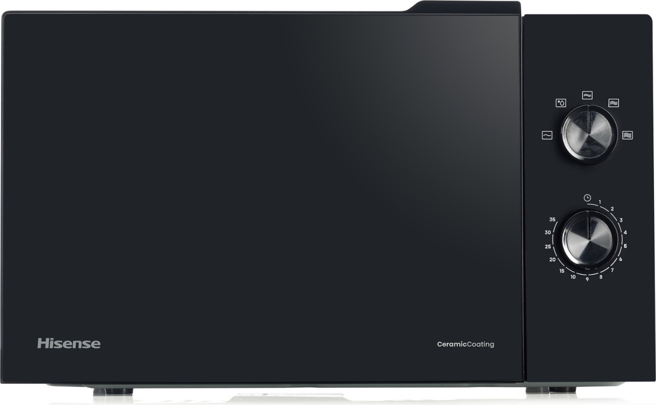 Hisense H23MOBP2H4 Vrijstaande magnetron, 23 liter, 800 watt, Draaiend, Zwart