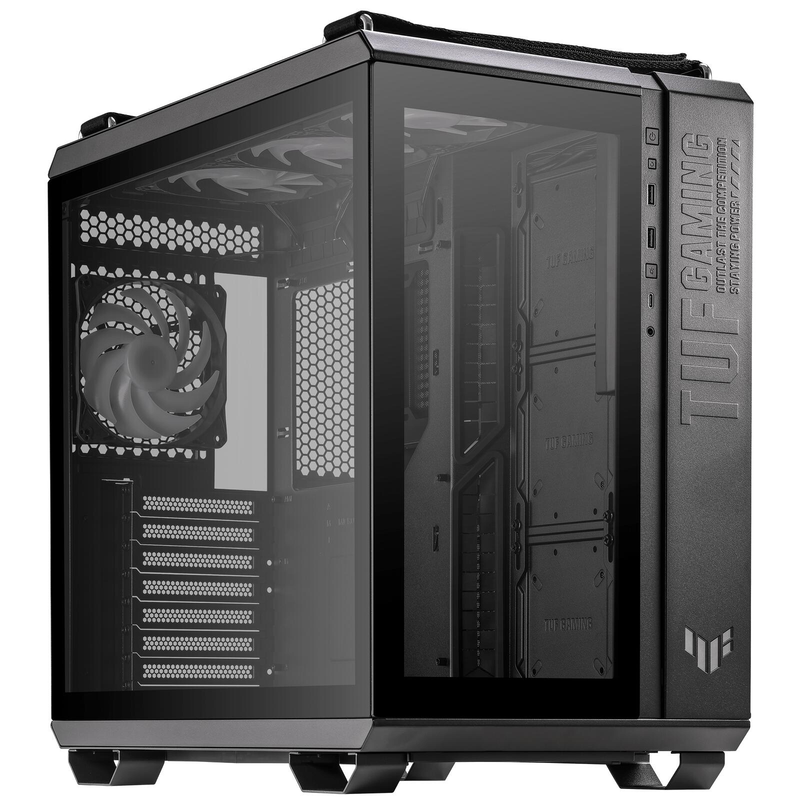 ASUS TUF Gaming GT502 PLUS TG modulares PC Gehäuse, schwarz 90DC0090-B19010