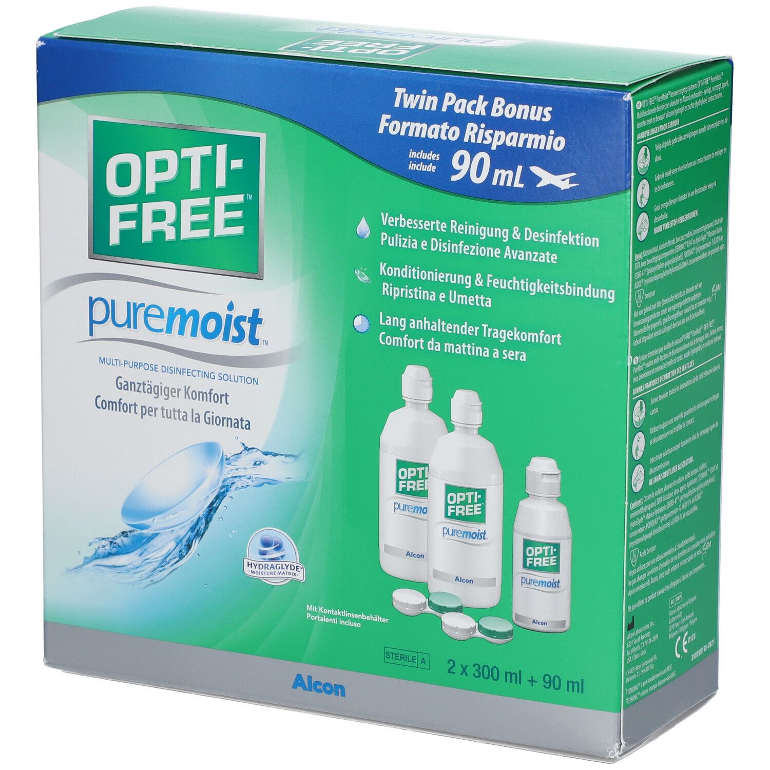 Opti-Free PureMoist Multif.-Desinf.Lsg.Value Pack 690 ml Lösung