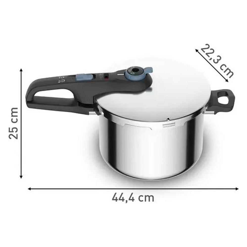 Tefal Sicherer Schnellkochtopf (Dampfkochtopf, Edelstahl) (P2580701)