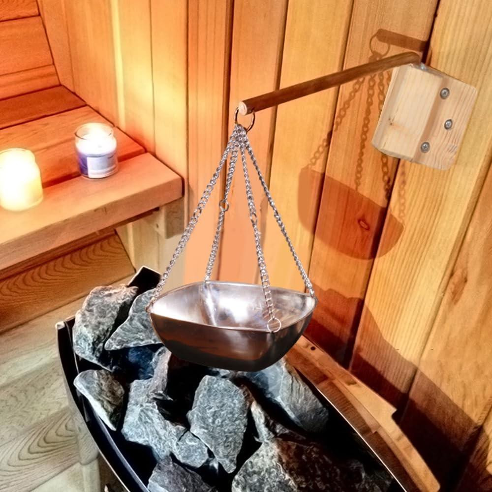 Solidchoice Wandgemonteerde Aromatherapie Kom van RVS voor Sauna