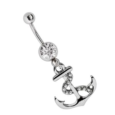 Bauchnabelpiercing ADELIA´S "Piercing Bauchnabelpiercing", silber, Piercings, Damen, onesize, Chirurgiestahl, Symbol für Glaube, Liebe und Hoffnung