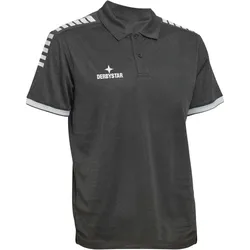 DERBYSTAR Primo Poloshirt grau/schwarz L