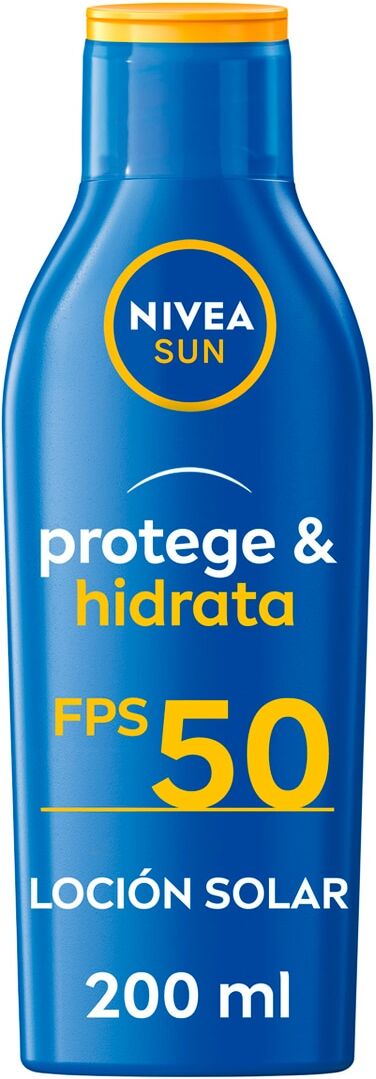 Nivea Loción Solar Protege &amp; Hidrata FP 50+ .