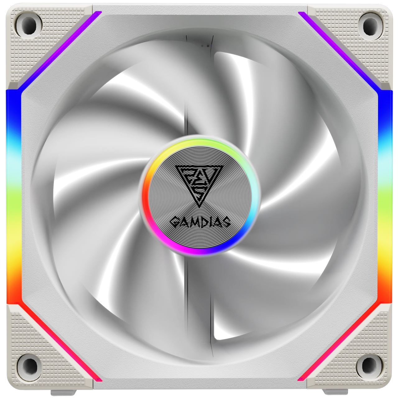 120x120x30mm Gamdias Lüfter ARGB PWM AEOLUS P2-1201 Weiß retail