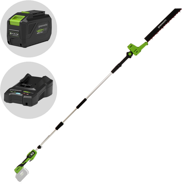 Greenworks G48PHTII - Akku Heckenschere auf Schaft - 48V 4Ah