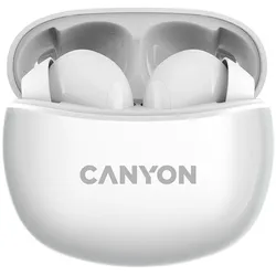 Canyon TWS-5 (Keine Geräuschunterdrückung, 7.50 h, Kabellos), Kopfhörer, Weiss