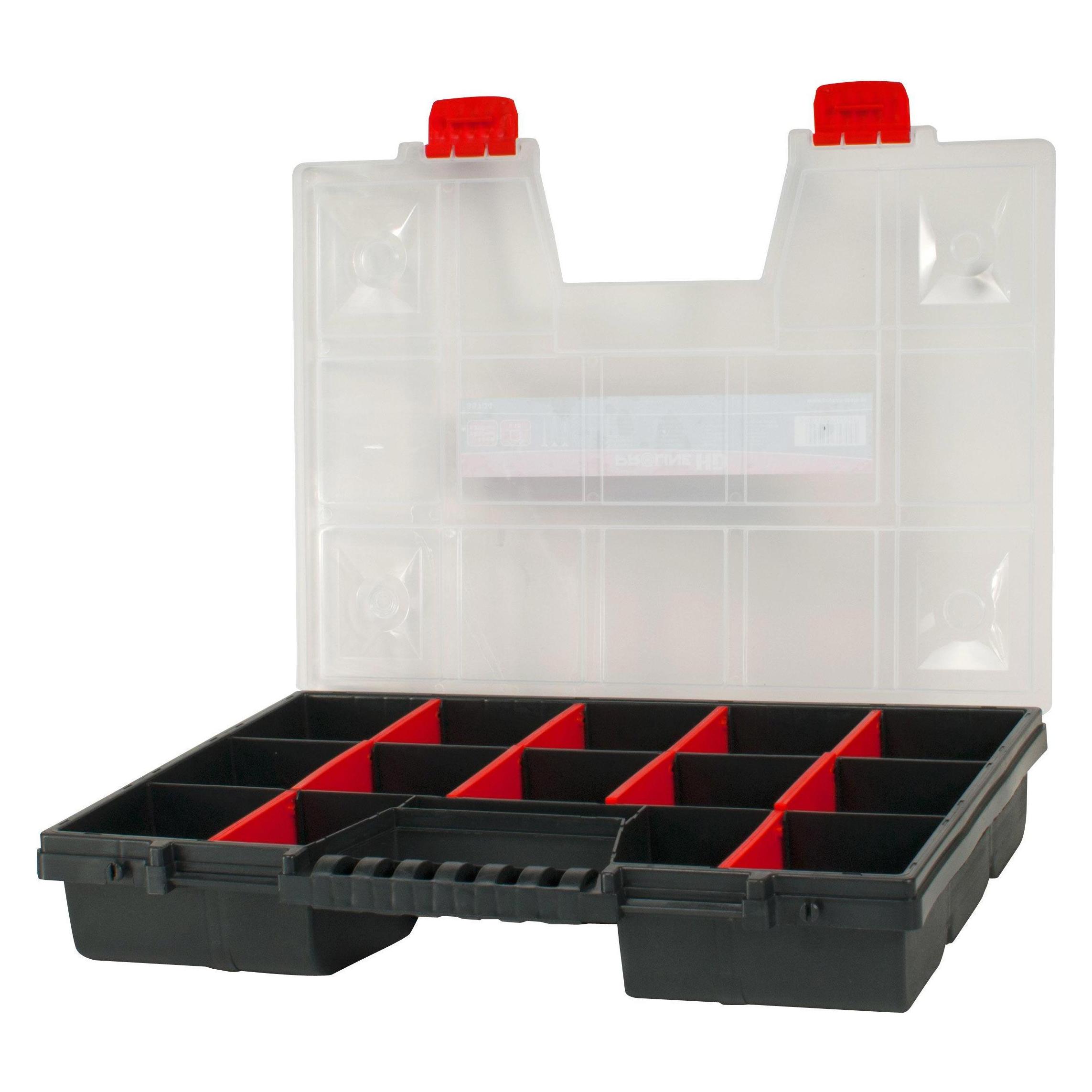 Proline 35704 DIY organizer with handle 15 compartments, 65x290x390 mm (35704)