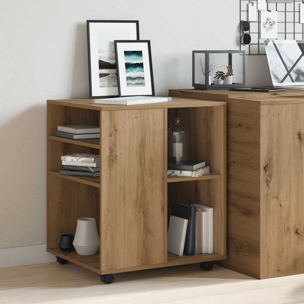Alpen Home Alarins End Table Artisan Oak 72cm H X 60cm W X 53cm D