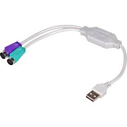 Akyga USB Adapter [1x USB 2.0 Buchse A - 2x PS/2-Buchse] AK-AD-15 25 cm