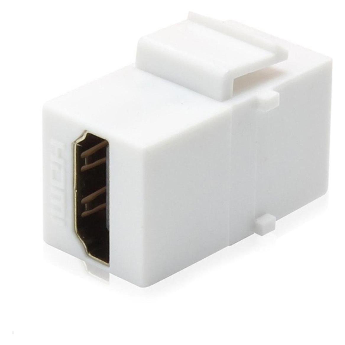 TecLines TKM004W Keystone Modul HDMI 2.0 4K Buchse/Buchse, weiss (HDMI) (TKM004W)