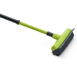 Gummibesen, Friseurbesen, Haarbesen mit Teleskopstiel Kehrbesen mit Telestiel bis 130 cm
