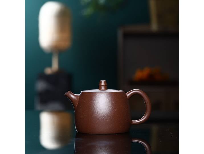 Théière en argile violette YFête ing faite à la main, bouilloire à boue violette, thé vert Zisha Pu'er, minerai brut, 450 réel, 100% ml