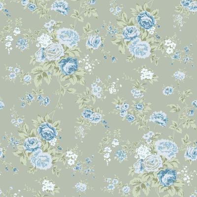 Shabby Chic by Rachel Ashwell Wild Flower Sage Wallpaper
